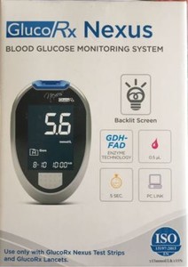 GLUCO RX NEXUS BLOOD GLUCOSE MONITORING SYSTEM 4710636646379 | eBay