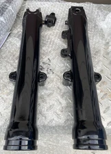 Gloss Black Lower Fork Legs Sliders 41mm Softail Dyna Wide Glide 2000-05  FXST