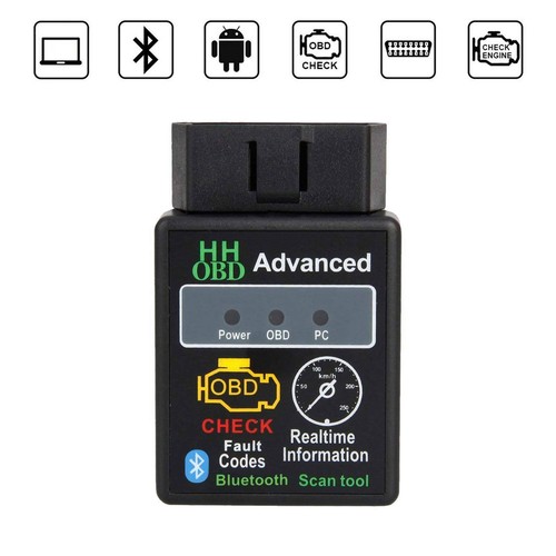 OBD2 Car Bluetooth Code Scanner Reader ELM327 Automotive Diagnostic Tool OBDII B - Foto 2 di 8