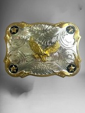 Eagle Rodeo Western Cowboy Style Belt Buckle Hebilla Fina Vaquera Con Aguila