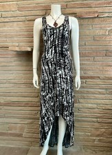 Bodycon Maxi Dress High Low Hemline XS