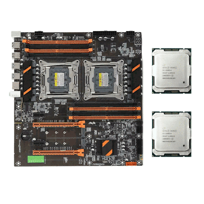 X99 Motherboard ATX Mainboard + 2x Intel Xeon E5-2680 V4 CPU X99 Motherboard ATX Mainboard + 2x Intel Xeon E5-2680 V4 CPU