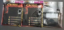 Heat Logic Thermal Base Layer Top Women Sz Large Black Soft Warmth Winter 3 Sets