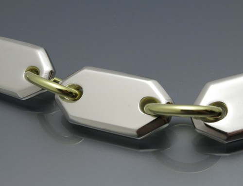 REIF-DESIGN - SCHWERE PLATTENKETTE - UNIKAT AUS EIGENER GOLDSCHMIEDE-925 SILBER - Bild 12 von 12