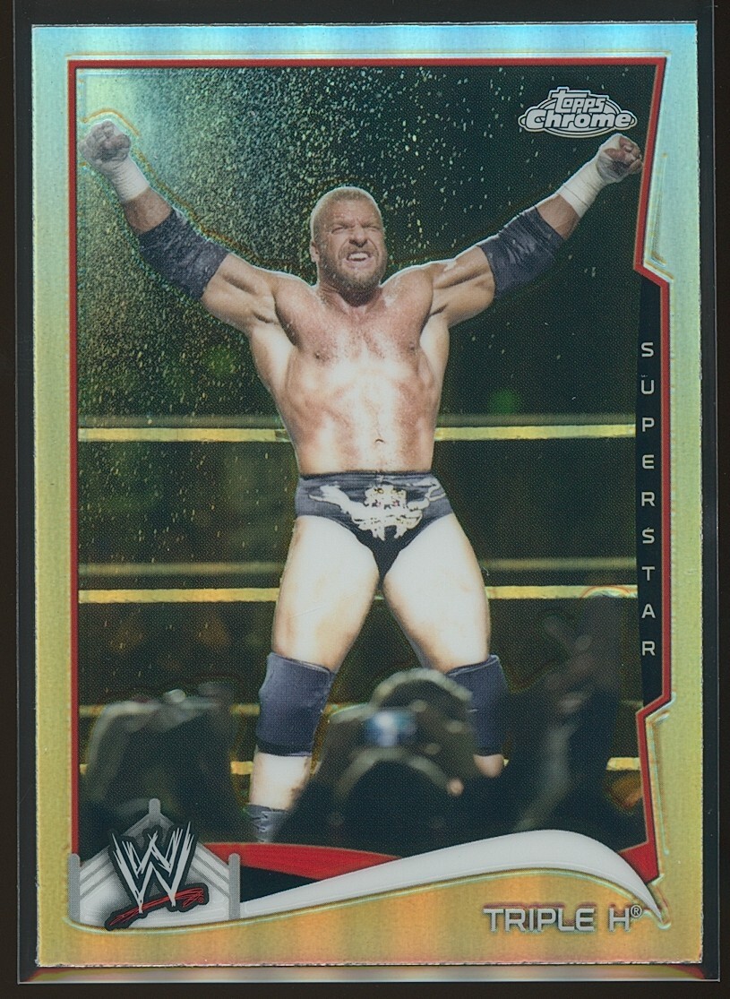 Triple H 2014 Topps Chrome WWE Refractor #51