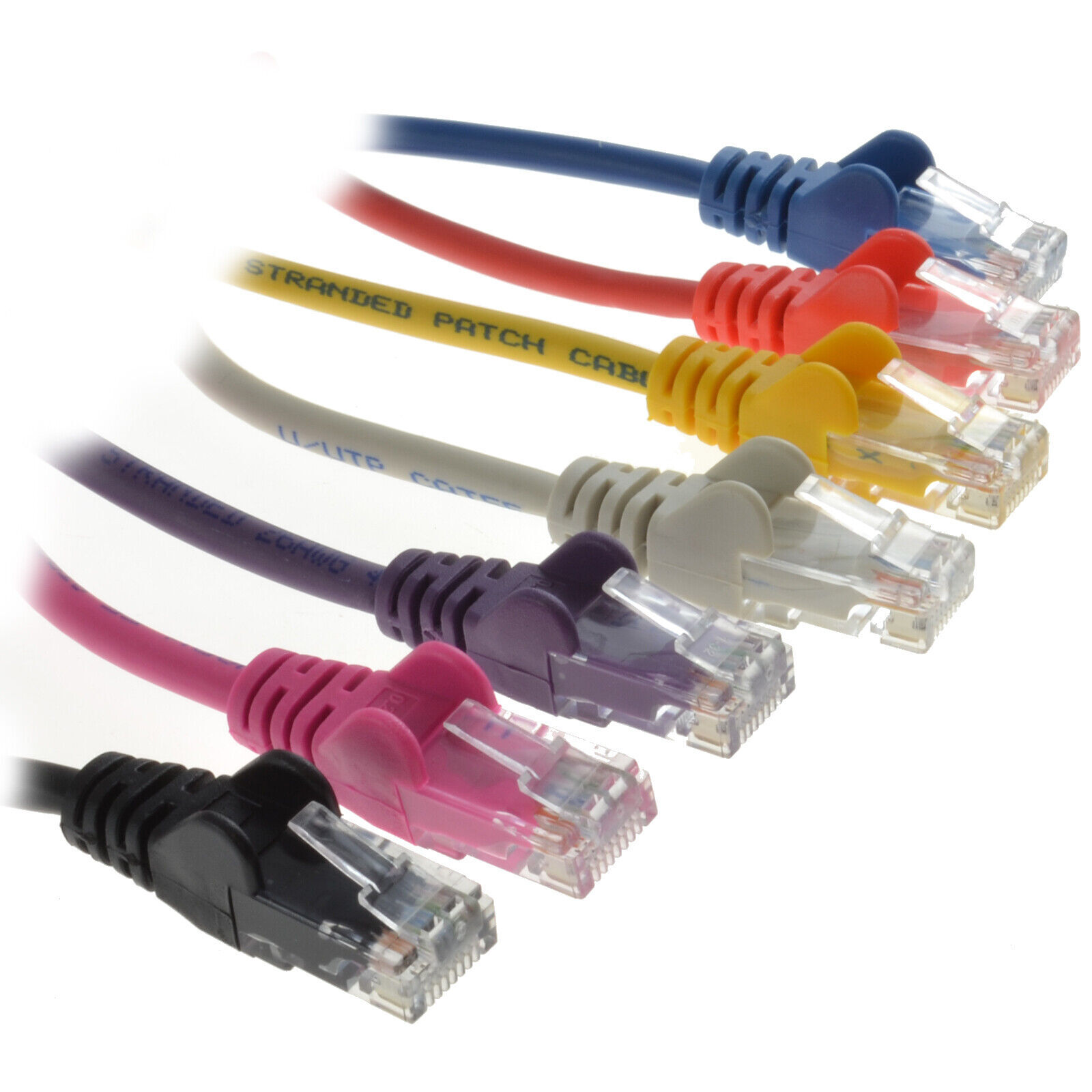 Ethernet Cable Network Internet Cat5e RJ45 Patch Lead 1m Short - 20m Long lot-image