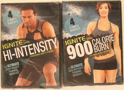 2 Ignite SPRI workout exercise fitnessDVD lot HI-Intensity 900 calorie burn 