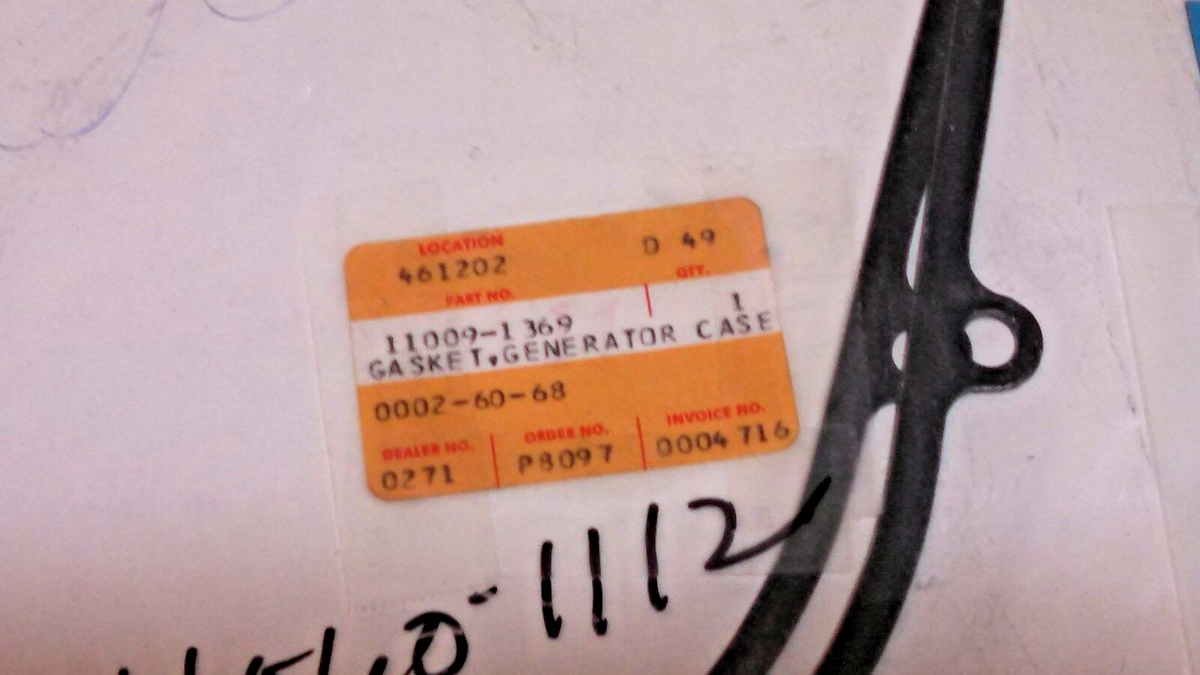 11009-1369 KAWASAKI GASKET,GENERATOR CASE KL650 | eBay