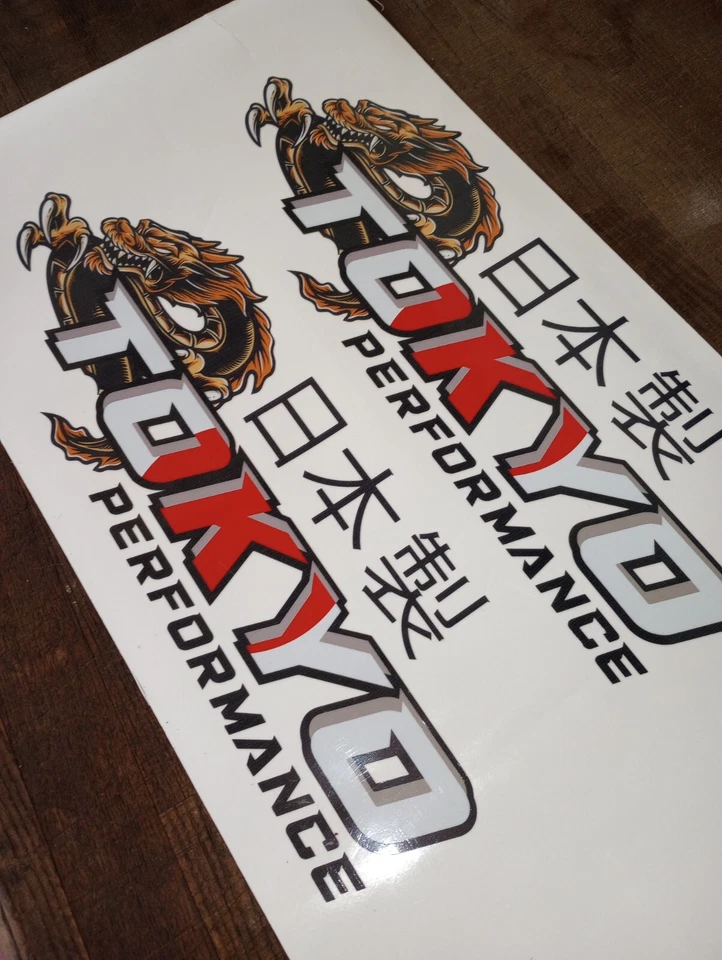 Ajuste Honda Civic Si Tipo R TOKYO Performance Puerta Calcomanía Adhesivo Accesorios Rueda Foto 4 de 4