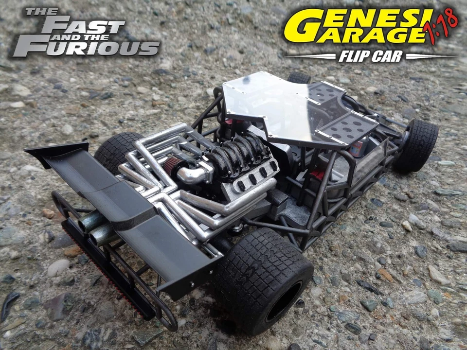 FLIP CAR 1/18 fast and furious 6 - 3D printed artisan model - Immagine 4 di 4