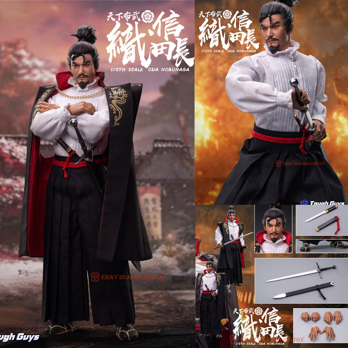 Tough Guys TG-8002 Buwu Oda Nobunaga Japanese Samurai 1/6 Action
