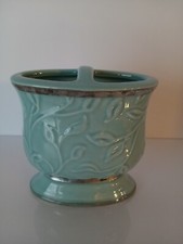 Better Homes and Gardens Toothbrush Holder With Flower Design/Silver Trim/Used