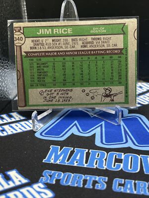 ジュリーライス 1976 Topps Baseball Jim Rice Rookie Miscut Cup Card #340 Boston