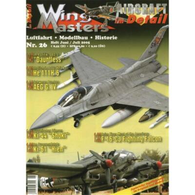 WINGMASTERS Nr. 26 Luftfahrt Modellbau Historie Modellbau Flieger Flugzeuge