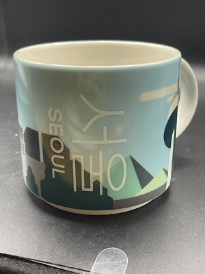 Starbucks 2016 Seoul South Korea Coffee Mug 14 oz Mint Condition EUC