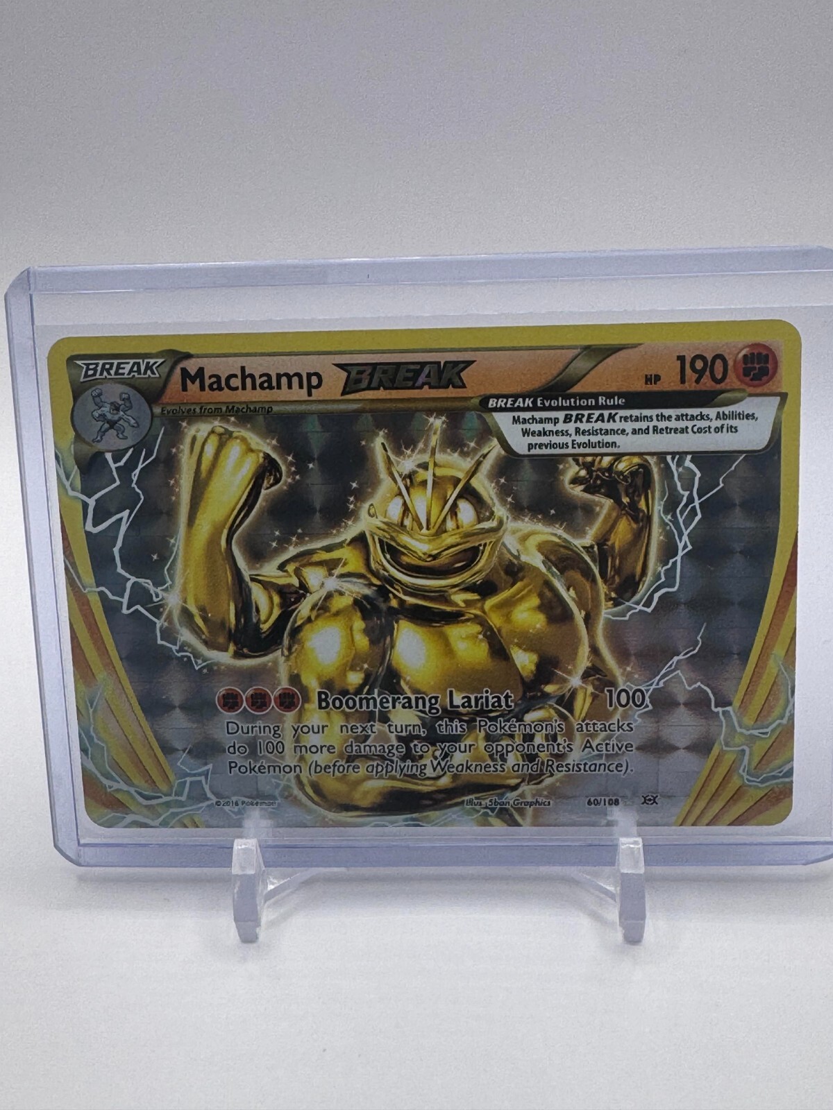 Machamp BREAK 60/108 XY Evolutions Ultra Rare Full Art Holo Pokemon Card NM