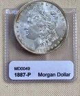 Near Gem BU 1887 P Morgan Dollar - Very Minor Bag Marks & Very Clear Fields
