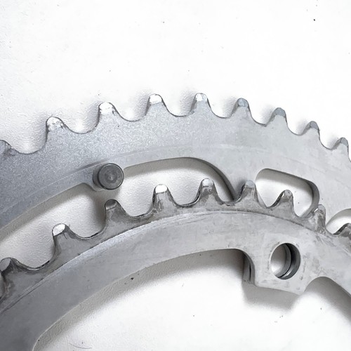 Shimano Vintage Biopace Road Double 52/42 Chainring Set 130 BCD Alloy w/ Screws - Picture 4 of 9