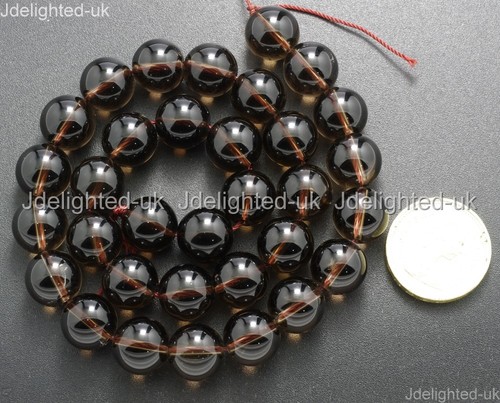 Natural Smoky Quartz Gemstone Round Beads 2mm 3mm 4mm 6mm 8mm 10mm 12mm 15.5" - Picture 8 of 15
