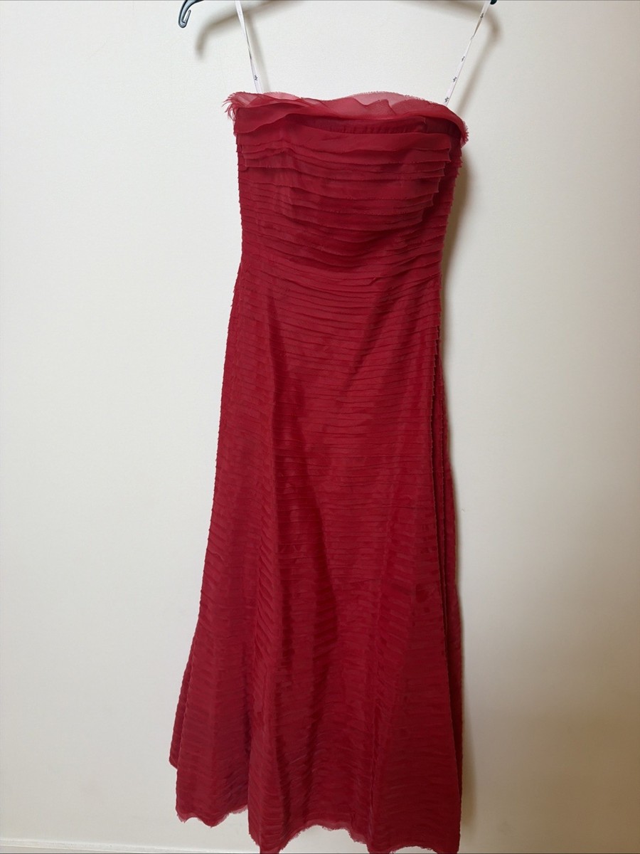 Aje Soundscape Maxi Dress Red Size 8 AU / 4 US / Small 100% Authentic View 4