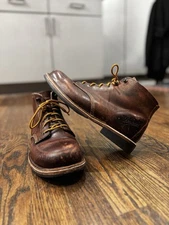 Vintage Danner Jack Hummus  Brown Thick Leather Work Lace Size 10