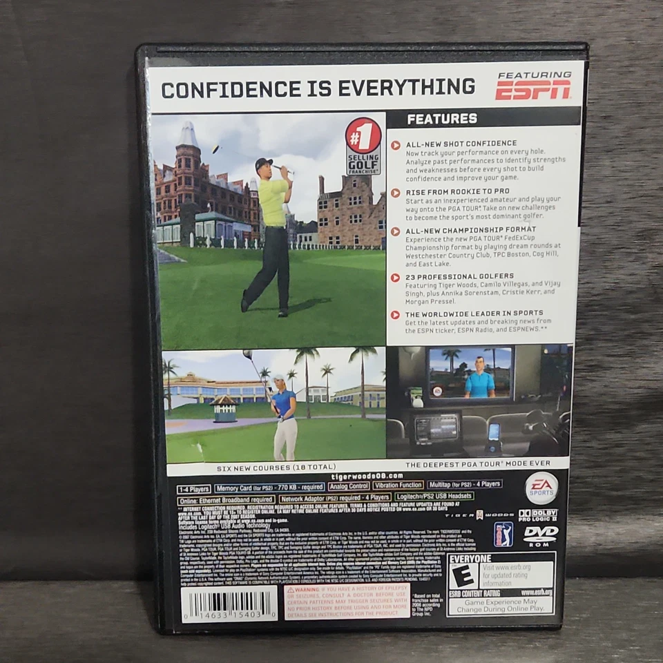 Tiger Woods PGA Tour 08 Sony PlayStation 2 PS2 Video Game - Image 3 of 4