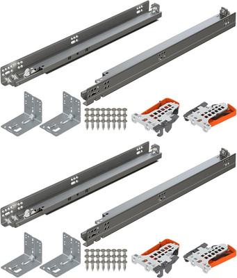 Tandem plus OTION Concealed Undermount Drawer Slides (Runners) Kit, 18-Inch, Ful