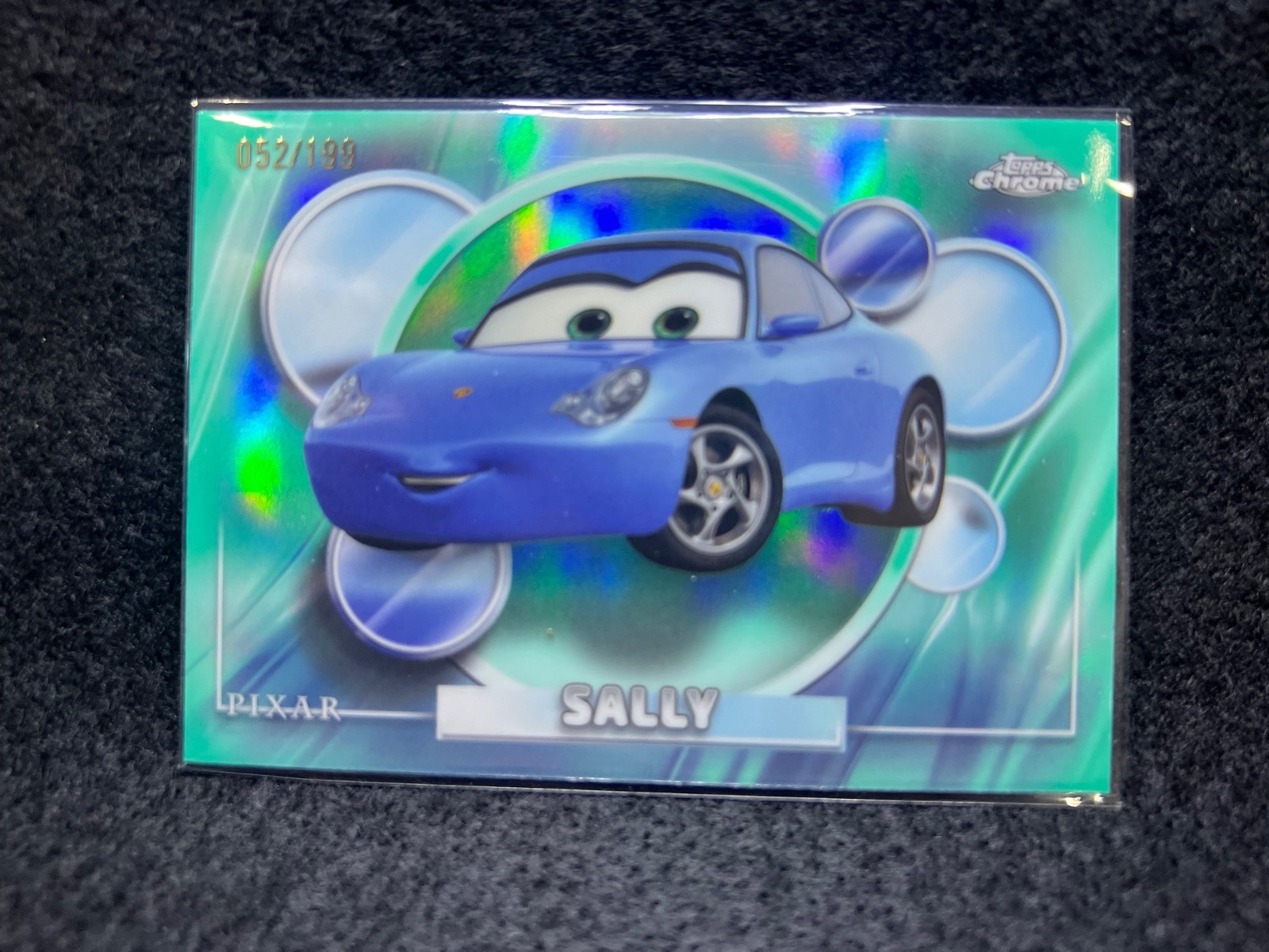 SALLY #22 2026 Topps Chrome Disney  - Pixar - Cars - Aqua Refractor /199