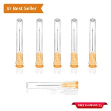 100 Pack 25 Gauge Disposable Needles - Perfect for Medical and Art Projects