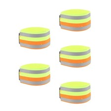 10Pcs Reflective Wristbands Adjustable Glow in The Dark Safety Bands