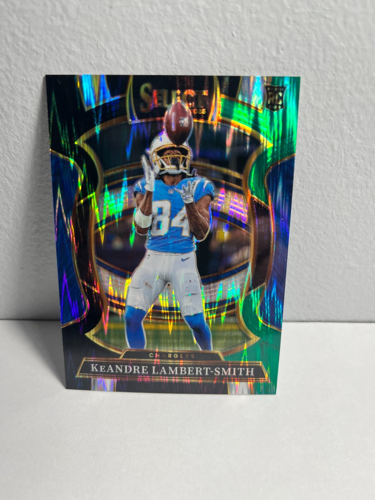 2025 Select #3 KeAndre Lambert-Smith Black and Red Prizm Shock Chargers (RC)