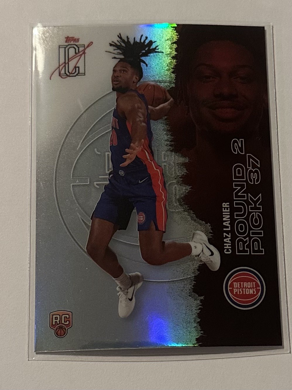 CHAZ LANIER 2025-26 TOPPS SIGNATURE CLASS CHROME REFRACTOR ROOKIE CARD #131
