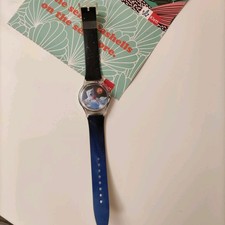 Coca Cola Uhr mit Eisbär Motiv Armband blau