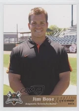 2011 Grandstand Augusta GreenJackets Jim Bose 0b0