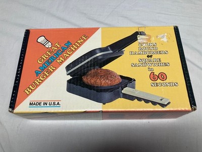 Great American Burger Machine Model 6000 American Electric Corp Vintage