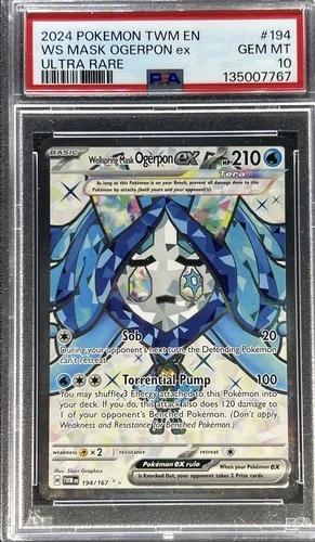 Pokemon Twilight Masquerade ** WS MASK OGERPON ex ** #194 Ultra Rare💎 PSA 10 💎