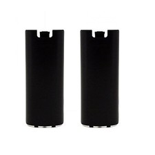 Lot Of 2 2X Wii Remote Battery Cover Shell Black