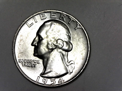 1954, Washington Quarter-Unc