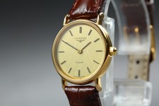N MINT Vintage Longines Cal. L153.2 153 6798 23mm Gold Quartz Women's Watch
