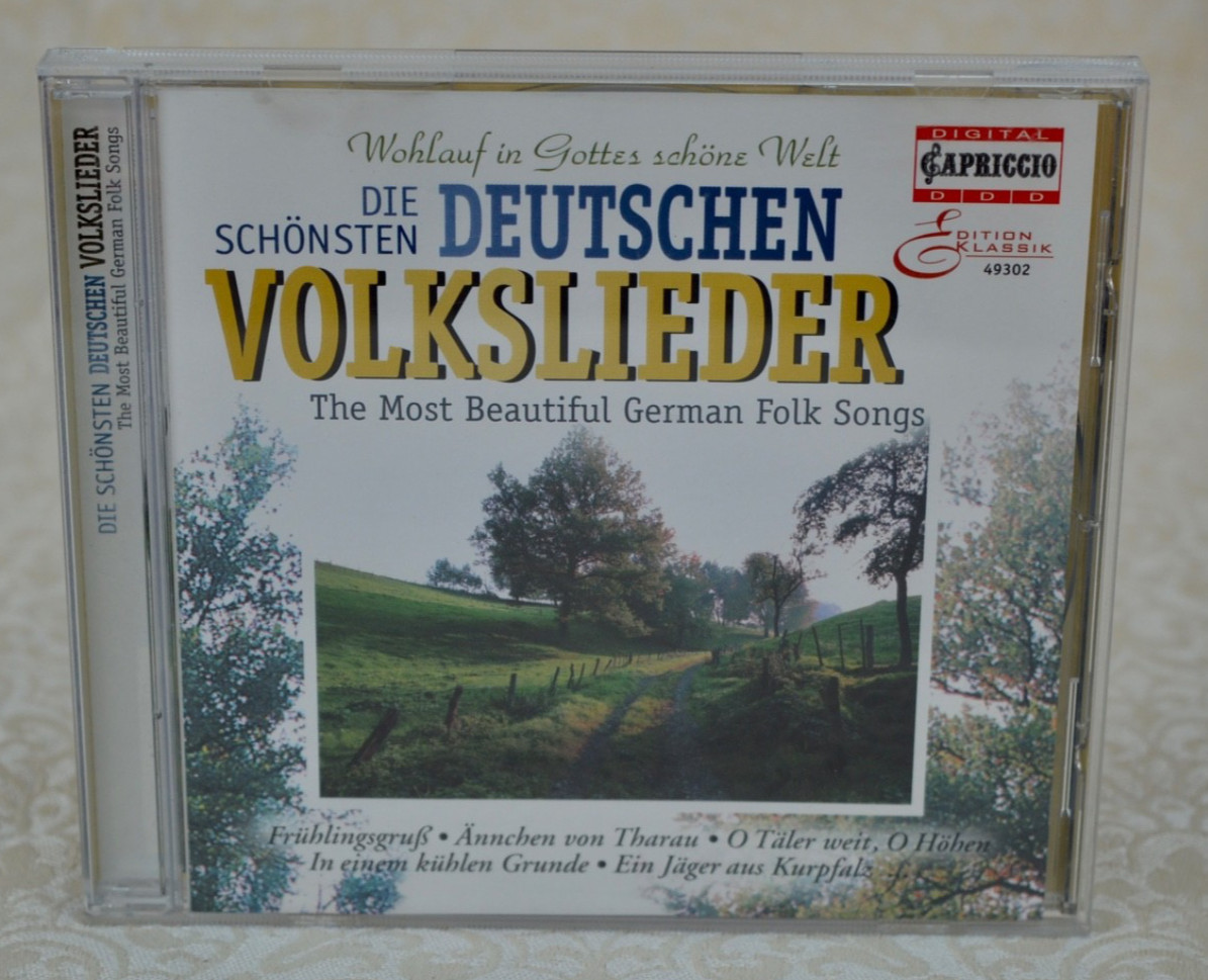 CAPRICCIO :  THE MOST BEAUTIFUL GERMAN FOLK SONGS CD - 25 TRACKS - FREE TRACKED!