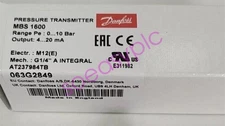 DANFOSS 063G2849 pressure transmitter MBS1600
