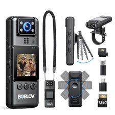 Mini Body with Video: 128G Action , Small Cameras for Vlogging with 9Hrs Long...