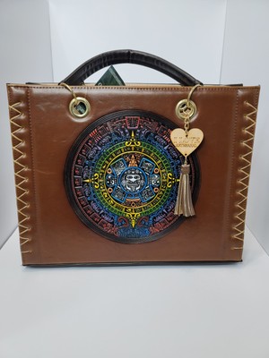 Tote Purse Handbag Cross Body Genuine Leather  Artisanal 2pc