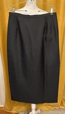Vintage Talbots Pure Silk Skirt Black Long Eveningwear Runs Small 14