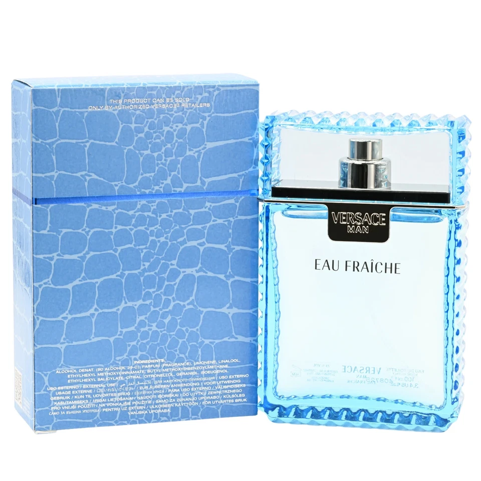 Versace Man Eau Fraiche por Gianni Versace 3,4 OZ Colonia EDT para Hombres Nuevo en Caja Foto 4 de 4