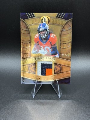 2021 Jerry Jeudy Panini Gold Rush  /49 Tri Color Patch