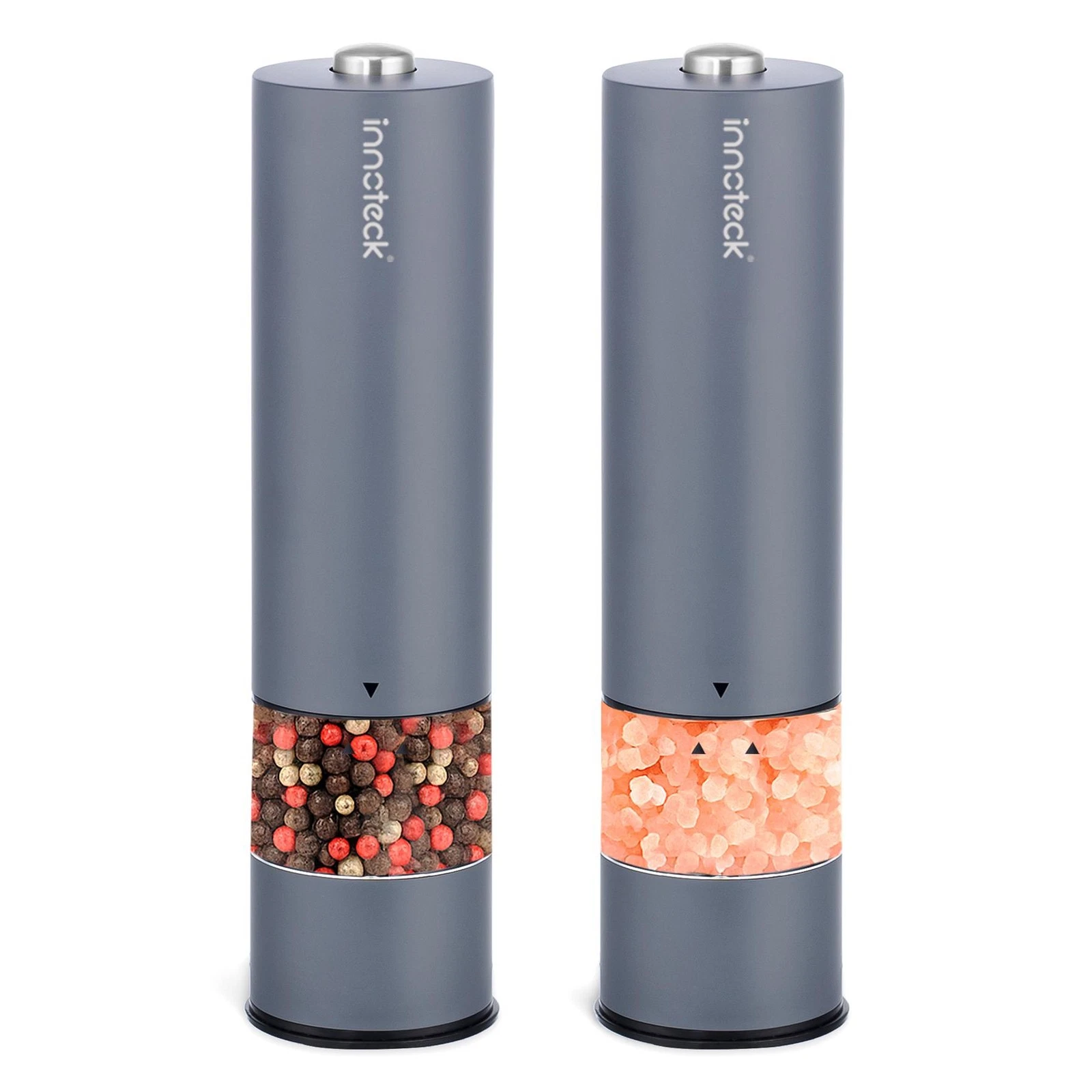 Electric Salt and Pepper Mill Set Grey
