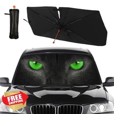 Socira Cat Eye Car Windshield Sun Shade Umbrella 57"x30" Foldable Sunshade