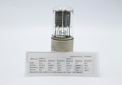 6N9S / 6SL7 / 1579 / ECC35. TANTAL. Metal Base. Dual Triode. Etracer Tested.