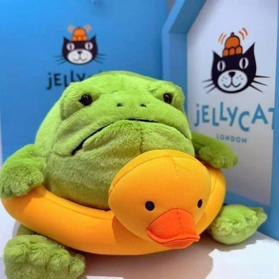 #ad #ad Jellycat Retired Ricky Rain Frog with Rubber Ring Duck Brand New With Tags $42.99